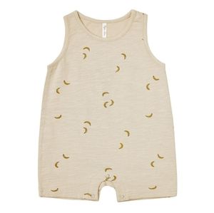 Rylee + Cru Sleeveless Onepiece Romper Bananas